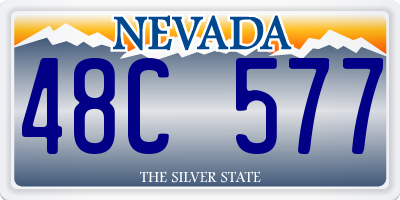 NV license plate 48C577