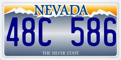 NV license plate 48C586