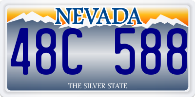 NV license plate 48C588