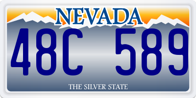 NV license plate 48C589