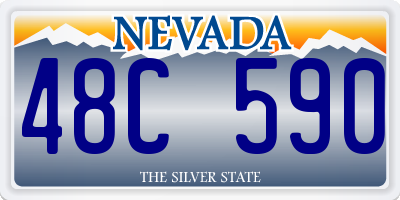 NV license plate 48C590