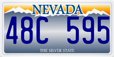 NV license plate 48C595