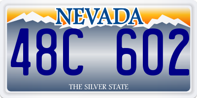 NV license plate 48C602