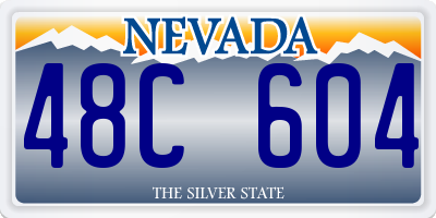 NV license plate 48C604