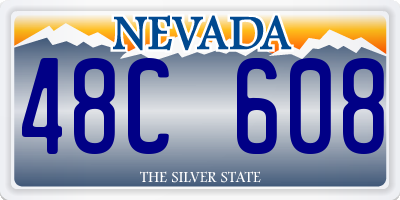 NV license plate 48C608