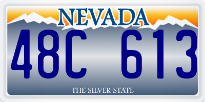NV license plate 48C613
