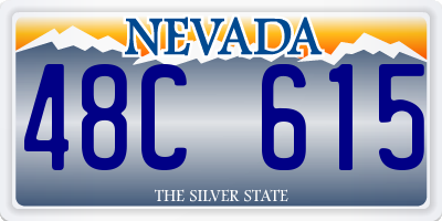 NV license plate 48C615