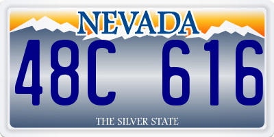 NV license plate 48C616