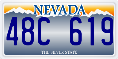 NV license plate 48C619