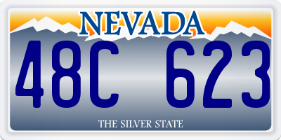 NV license plate 48C623