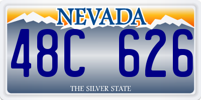 NV license plate 48C626