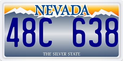 NV license plate 48C638