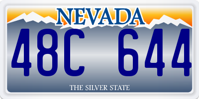 NV license plate 48C644