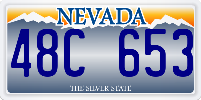 NV license plate 48C653