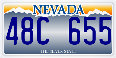 NV license plate 48C655