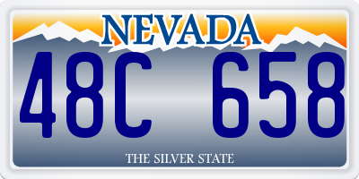 NV license plate 48C658