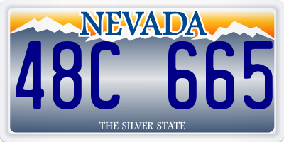 NV license plate 48C665