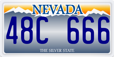 NV license plate 48C666