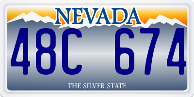 NV license plate 48C674