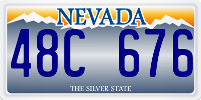 NV license plate 48C676