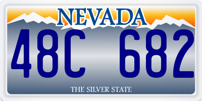 NV license plate 48C682