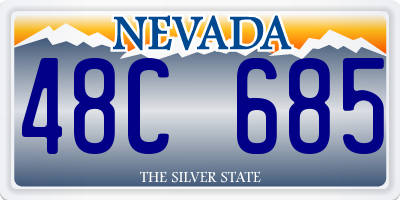 NV license plate 48C685