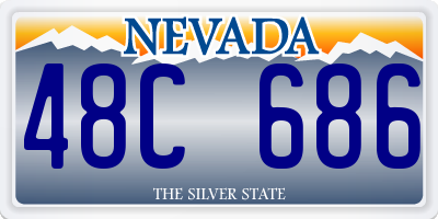NV license plate 48C686