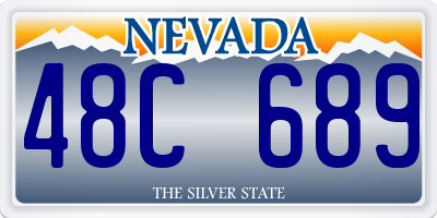 NV license plate 48C689