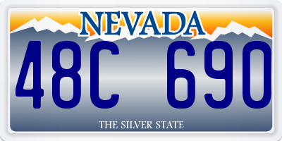 NV license plate 48C690