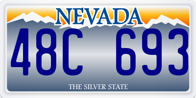 NV license plate 48C693