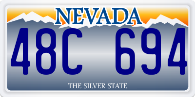 NV license plate 48C694