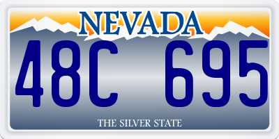 NV license plate 48C695