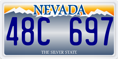 NV license plate 48C697