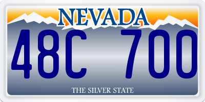 NV license plate 48C700