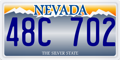 NV license plate 48C702