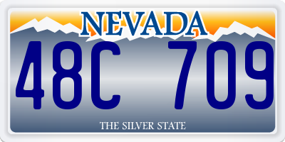 NV license plate 48C709