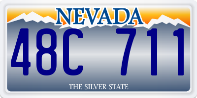 NV license plate 48C711