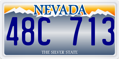 NV license plate 48C713