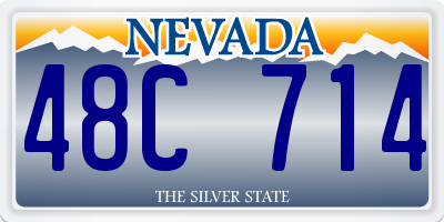 NV license plate 48C714