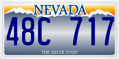 NV license plate 48C717