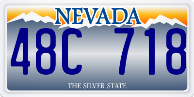 NV license plate 48C718