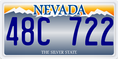 NV license plate 48C722