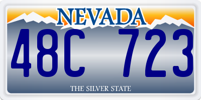 NV license plate 48C723