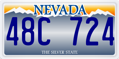 NV license plate 48C724