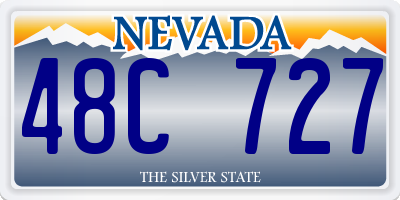 NV license plate 48C727