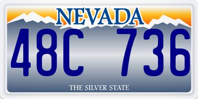 NV license plate 48C736