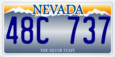 NV license plate 48C737