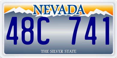 NV license plate 48C741