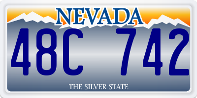 NV license plate 48C742