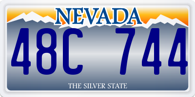 NV license plate 48C744